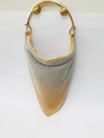 Chivas Pencil Mouth Purse – Gold (by Futuretense Ltd) - Luxury Shoes at Futuretense Lekki Lagos