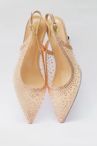 LOLA Sandal – Champagne Crystal Edition  - Luxury Shoes at Futuretense Lekki Lagos