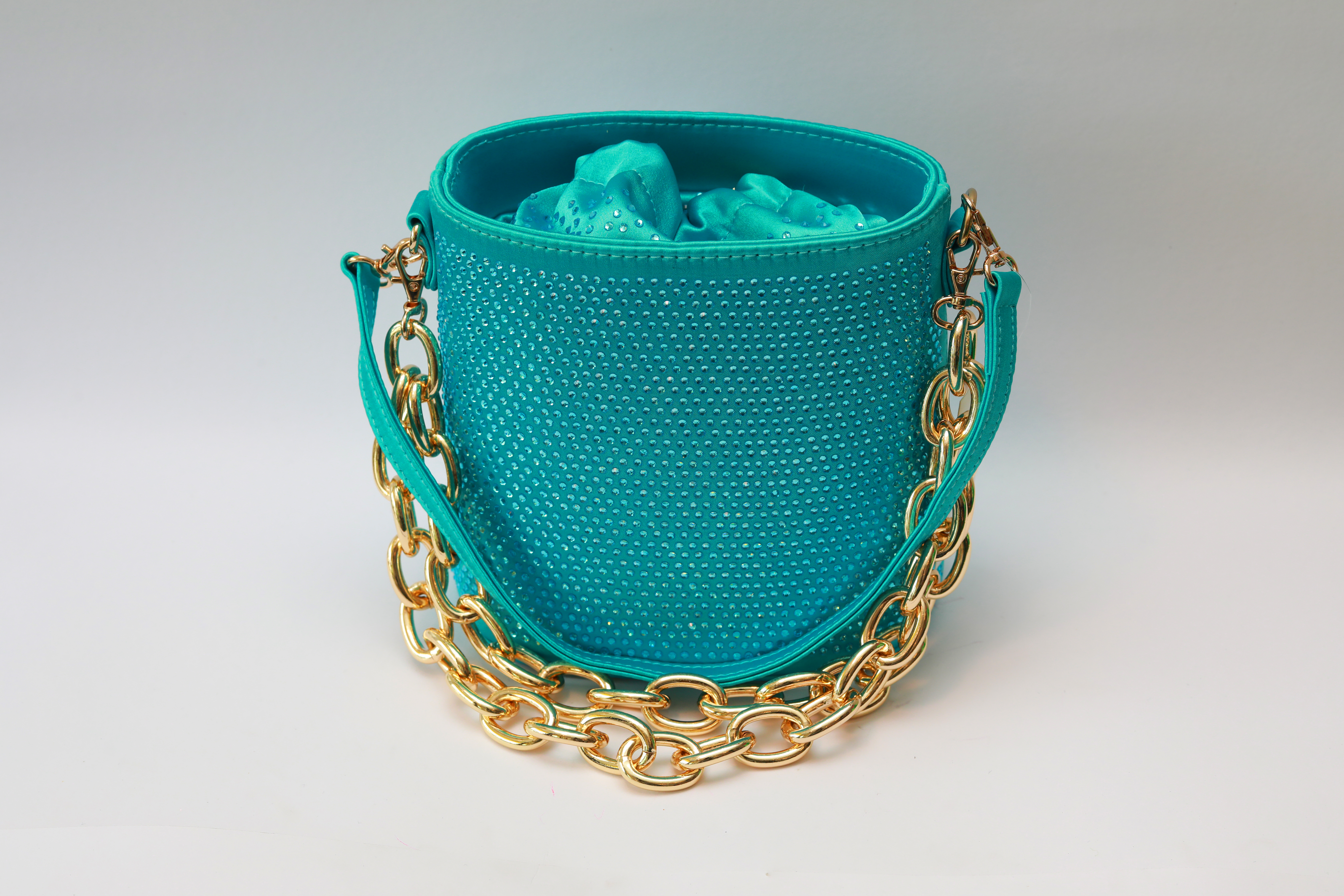 Flakky Purse – Teal Crystal Edition