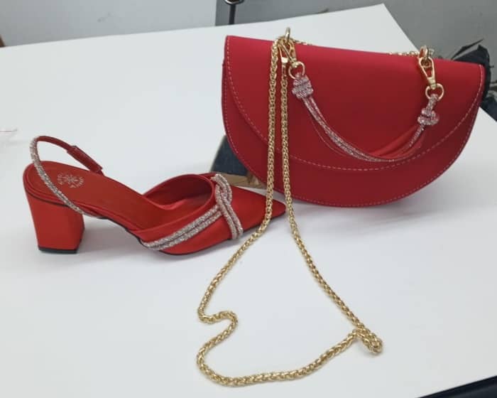 FUNKY WINE- WINE  SHOE AND BAG SET